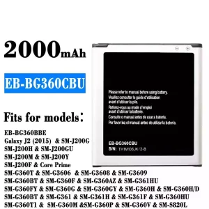 Originele accu EB-BG360CBU voor Samsung Galaxy J2 (2015)