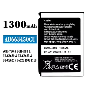Originele accu AB663450CU voor Samsung SCH-i780/SCH-i788/FT-C6620/GT-C6625