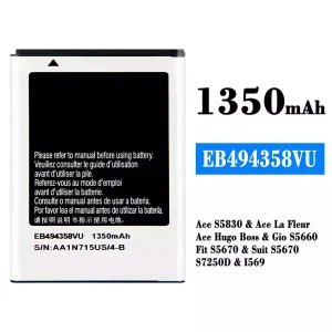 Originele accu EB494358VU voor Samsung Ace S5830