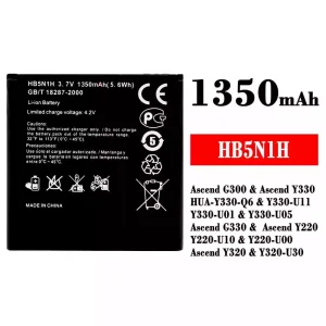 Originele accu HB5N1H voor HUAWEI Ascend G300 / Ascend Y330