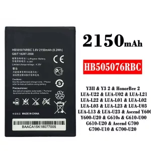 Originele accu HB505076RBC voor HUAWEI Y3 2 / HonorBee 2 / Ascend Y600 / Ascend G700
