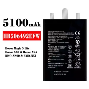 Originele accu HB506492EFW voor HUAWEI Honor Magic 5 Lite / Honor X40 / Honor X9A