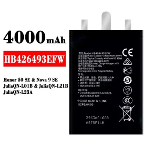 Originele accu HB426493EFW voor HUAWEI Honor 50 SE / Nova 9 SE