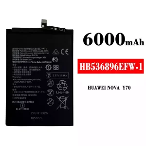 Originele accu HB536896EFW-1 voor HUAWEI NOVA Y70