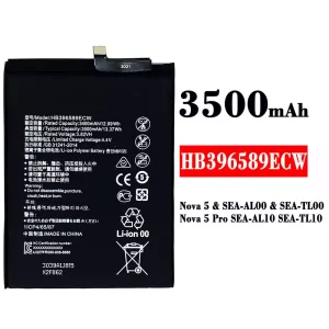 Originele accu HB396589ECW voor HUAWEI Nova 5 / Nova 5 Pro