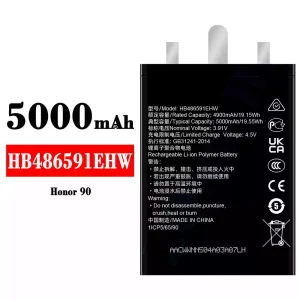 Originele accu HB486591EHW voor HUAWEI Honor 90