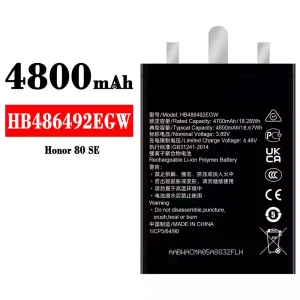 Originele accu HB486492EGW voor HUAWEI Honor 80 SE