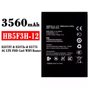 Originele accu HB5F3H-12 voor HUAWEI E5372T / E5372s / E5775 / 4G LTE FDD Cat4 WIFI Router