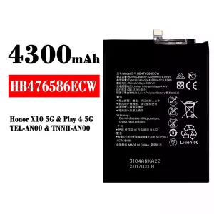 Originele accu HB476586ECW voor HUAWEI Honor X10 5G / Play 4 5G
