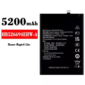 Originele accu HB526694EHW-A voor HUAWEI Honor Magic 6 Lite