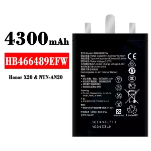Originele accu HB466489EFW voor HUAWEI Honor X20