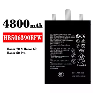 Originele accu HB506390EFW voor HUAWEI Honor 70 / Honor 60 / Honor 60 Pro