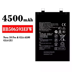 Originele accu HB506593EFW voor HUAWEI Nova 10 Pro