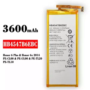 Originele accu HB4547B6EBC voor HUAWEI Honor 6 Plus / Honor 6x 2014
