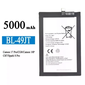 Originele accu BL-49JT voor Tecno Camon 17 Pro / Camon 18P / Spark 8 Pro