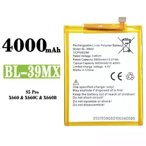 Originele accu BL-39MX voor Infinix S5 Pro