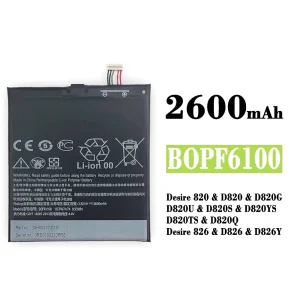 Originele accu B0PF6100 BOPF6100 voor HTC Desire 820 / D820 / D820G /  D820U /  D820S / D820YS / D820TS / D820Q / Desire 826 / D826 / D826Y