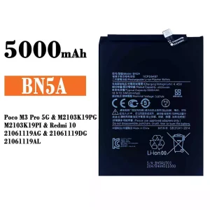 Originele accu BN5A voor Xiaomi Poco M3 Pro 5G / Redmi 10