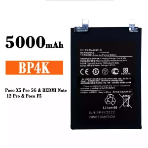 Originele accu BP4K voor Xiaomi Poco X5 Pro 5G / REDMI Note 12 Pro / Poco F5