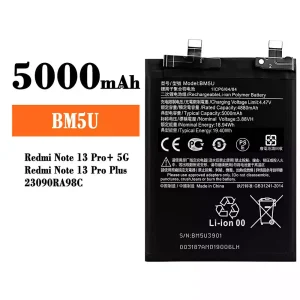 Originele accu BM5U voor Xiaomi Redmi Note 13 Pro+ / Redmi Note 13 Pro Plus