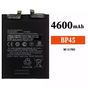 Originele accu BP45 voor Xiaomi MI 12 Pro