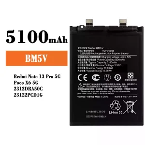Originele accu BM5V voor Xiaomi Redmi Note 13 Pro 5G / Poco X6 5G