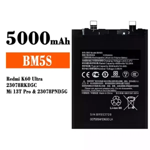 Originele accu BM5S voor Xiaomi Redmi K60 Ultra / Mi 13T Pro