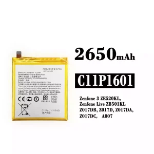 Originele accu C11P1601 voor Asus Zenfone 3 / Zenfone Live