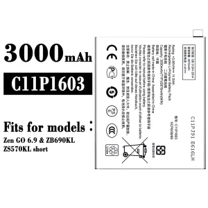 Originele accu C11P1603 voor Asus Zen GO 6.9