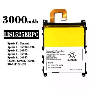 Originele accu LIS1525ERPC voor Sony Xperia Z1 Honami, Xperia Z1 C6902 C6903 C6906 C6943 SO-01F SOL23