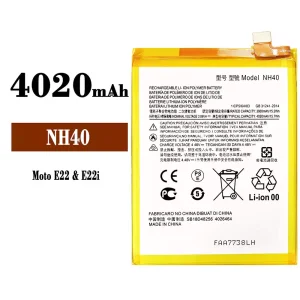 Originele accu NH40 voor Motorola MOTO E22 / E22i