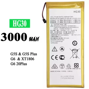 Originele accu HG30 voor Motorola Moto G5S / G5S Plus / G6
