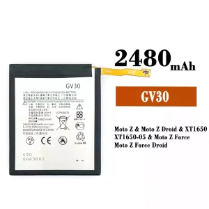 Originele accu GV30 voor Motorola Moto Z / Moto Z Droid / Moto Z Force / Moto Z Force Droid
