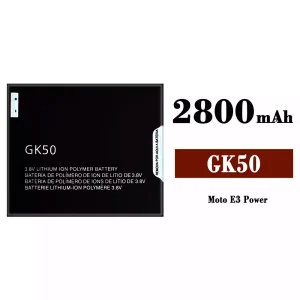 Originele accu GK50 voor Motorola E 3 Power