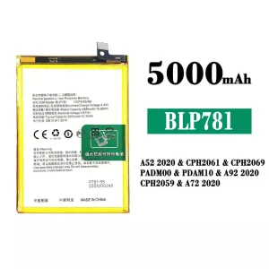 Originele accu BLP781 voor OPPO A52 2020 / A72 2020 / A92 2020