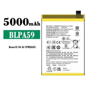 Originele accu BLPA59 voor OPPO Reno 12 5G