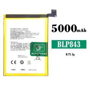 Originele accu BLP843 voor OPPO K7X 5G