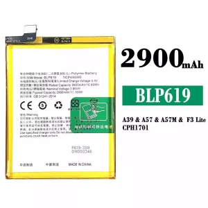 Originele accu BLP619 voor OPPO A39 / A57 / F3 lite / A57M