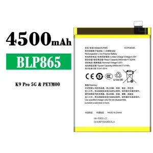 Originele accu BLP865 voor OPPO K9 Pro