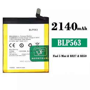 Originele accu BLP563 voor OPPO Find 5 mini/R827/R827T/R850
