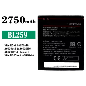 Originele accu BL259 voor Lenovo Vibe K5 / Lemon 3 / Vibe K5 Plus