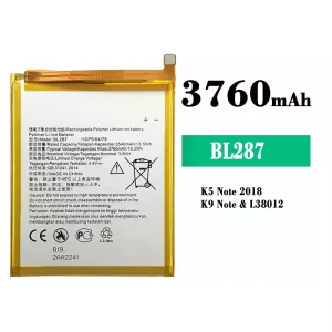 Originele accu BL287 voor Lenovo K5 Note 2018/K9 Note