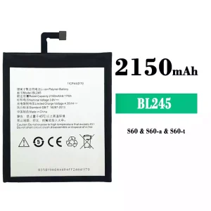 Originele accu BL245 voor Lenovo S60/S60-a/S60-t