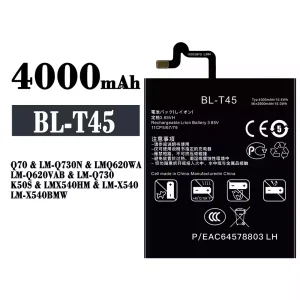 Originele accu BL-T45 voor LG Q70 K50S