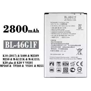 Originele accu BL-46G1F voor LG K10 (2017) / K20 plus