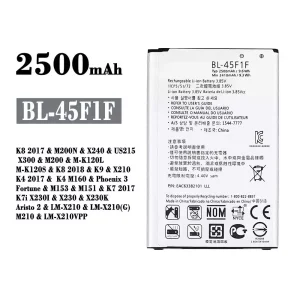 Originele accu BL-45F1F voor LG K8 2017 / K8 2018 / K9 / K4 2017 / Phoenix 3 / K7 2017 / Aristo 2