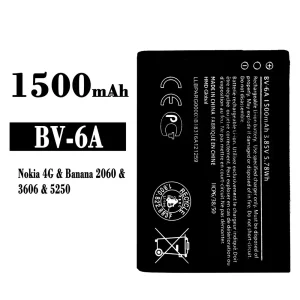 Originele accu BV-6A voor Nokia Banana 2060 / 3606 / 5250