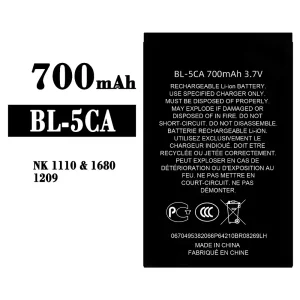 Originele accu BL-5CA voor Nokia NK 1110/1680/1209
