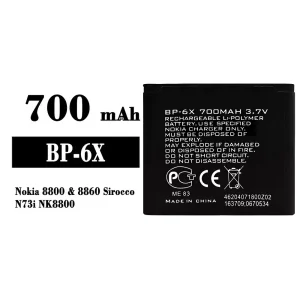 Originele accu BP-6X voor Nokia 8800/8860 Sirocco/N73i