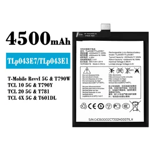 Originele accu TLP043E7/TLP043E1 voor Alcatel T-Mobile RevvI 5G/TCL 10 5G/TCL 20 5G/TCL 4X 5G